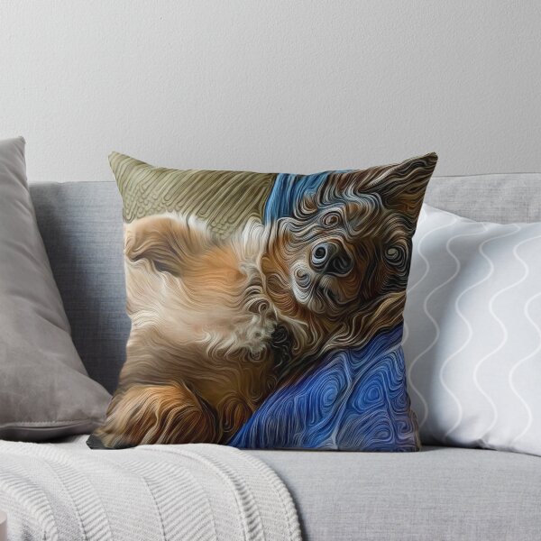 Item preview, Piel de perro fluyendo en la alegría de una mascota de regazo designed and sold by RepliconWorlds.