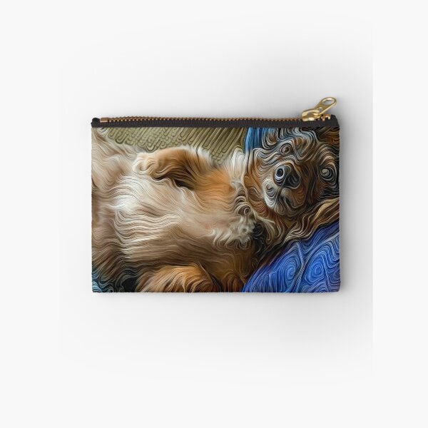 Item preview, Piel de perro fluyendo en la alegría de una mascota de regazo designed and sold by RepliconWorlds.