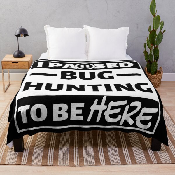 Item preview, I paused bug hunting to be here (white text) designed and sold by TiffanyYau.