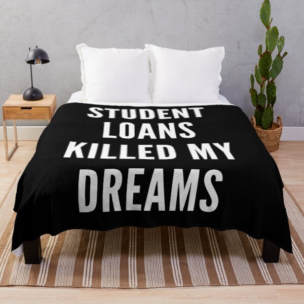 Item preview, Student Loans Killed My Dreams Funny College Student Funny Sarcastic Hydro Sticker designed and sold by BoomDesignsUS.