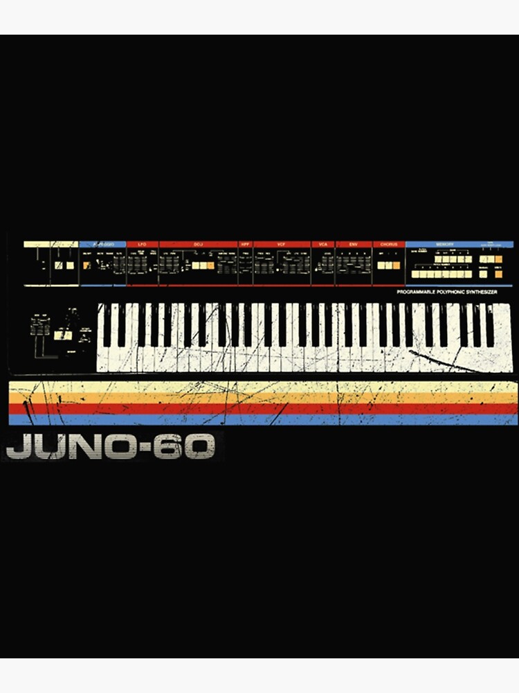 "Vintage Juno60 Synthesizer Schematic Analog Nerd design TShirt
