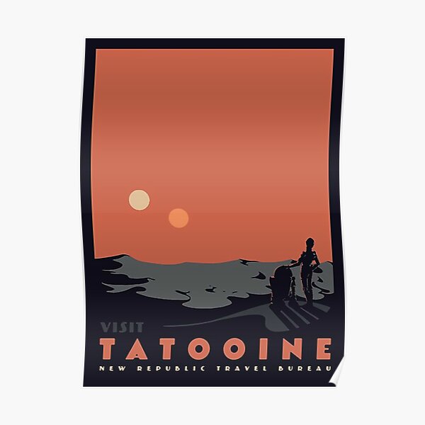 Besuchen Sie Tatooine - Poster