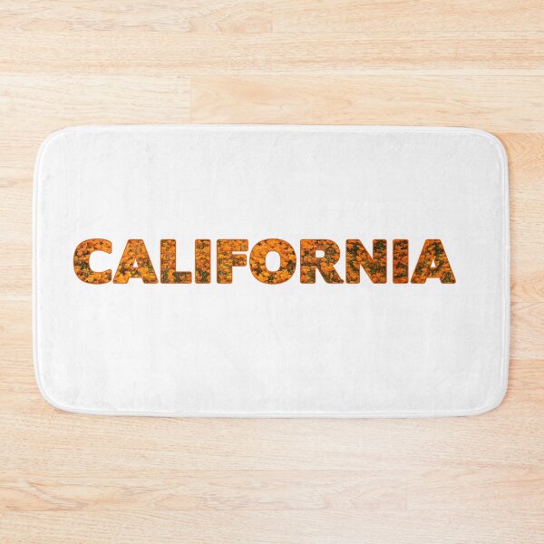 Item preview, The word California filled with orange poppies designed and sold by StickersbyVW.
