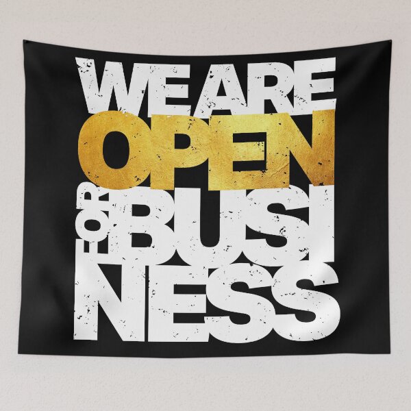 Item preview, We are open for business - Information Notice designed and sold by Inc-Solutions.