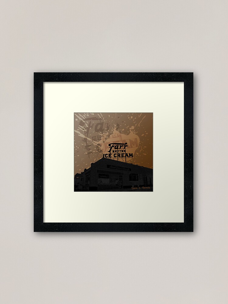 Alternate view of Ice Cream Shop Framed Art Print