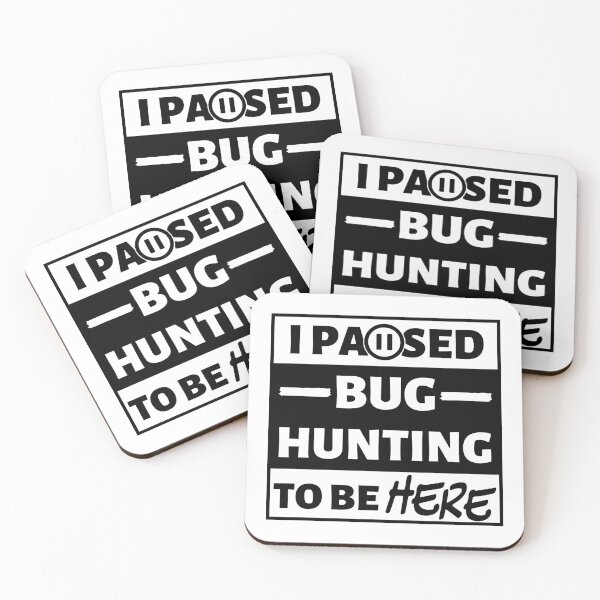 Item preview, I paused bug hunting to be here (black text) designed and sold by TiffanyYau.