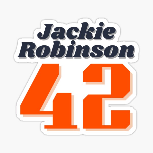 42 Jackie Robinson Sticker for Sale by bosoxicated