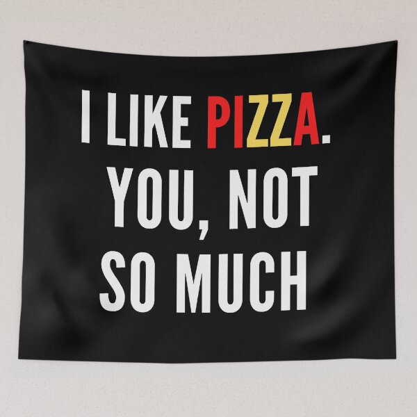 Item preview, I Like Pizza Not So Much You Funny Sarcastic Pizza Hydro Sticker  designed and sold by BoomDesignsUS.