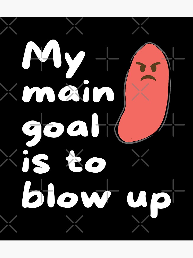 "My Main Goal Is to Blow Up Black Bg Appendix Appendicitis" Sticker for Sale by ZeeTree Redbubble