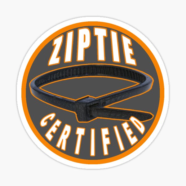 Zip Tie Certified Sticker