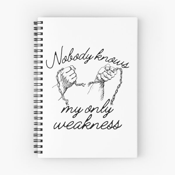 Item preview, Nobody Knows My Only Weakness Broken Chain Design designed and sold by SweetAndSpice.