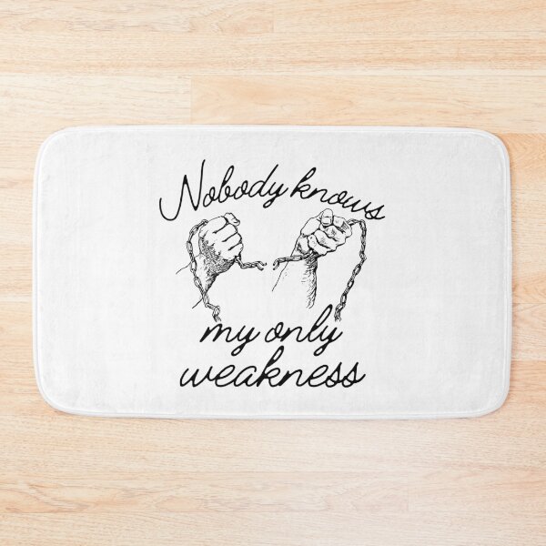 Item preview, Nobody Knows My Only Weakness Broken Chain Design designed and sold by SweetAndSpice.