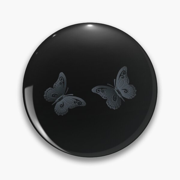 Item preview, Gray Butterflies on a Black Background designed and sold by AliCatOriginals.