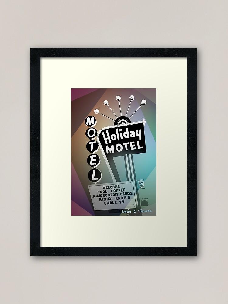 Alternate view of Vegas Motel Framed Art Print