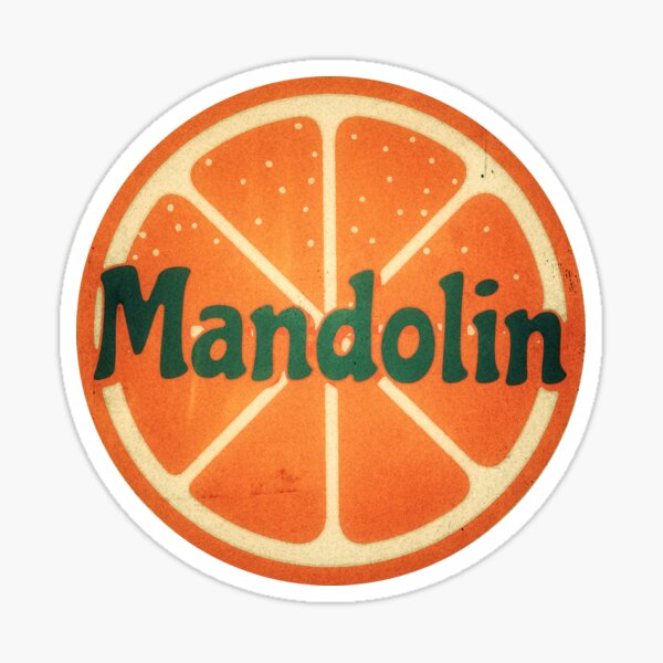 Mandolin Orange Retro Sticker