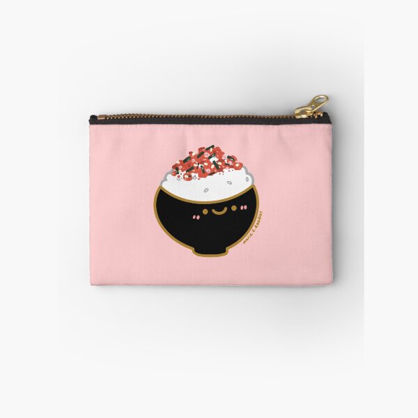 Item preview, Kawaii Happy Japanese rice Cherry Blossom furikake rice seasoning bowl designed and sold by Marie-c-doodles.