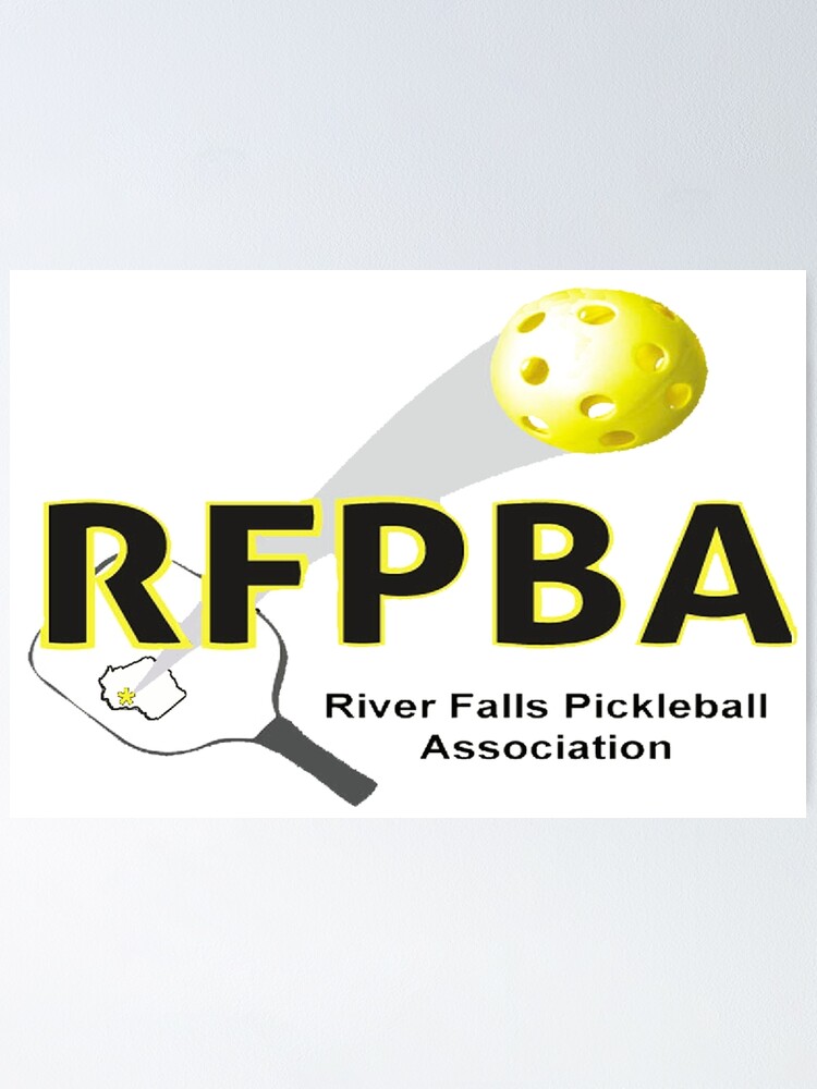 "River Falls Pickleball Association Logo" Poster for Sale by ArtNuVoe