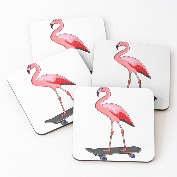 Item preview, Skater Flamingo designed and sold by DoodlesByPeter.