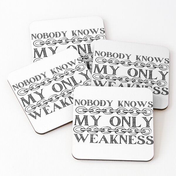 Item preview, Nobody Knows My Only Weakness Black Chains Design designed and sold by SweetAndSpice.