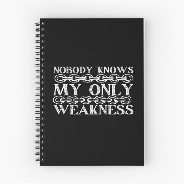 Item preview, Nobody Knows My Only Weakness White Chains Design designed and sold by SweetAndSpice.
