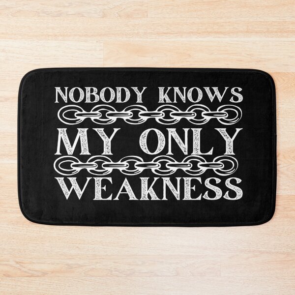 Item preview, Nobody Knows My Only Weakness White Chains Design designed and sold by SweetAndSpice.
