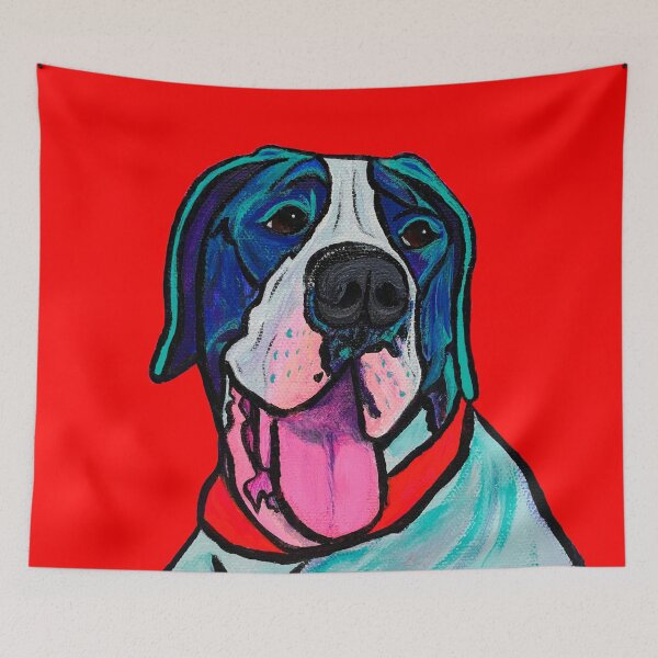 Item preview, Great Dane Goliath over Red designed and sold by Amanda A. Anthony.