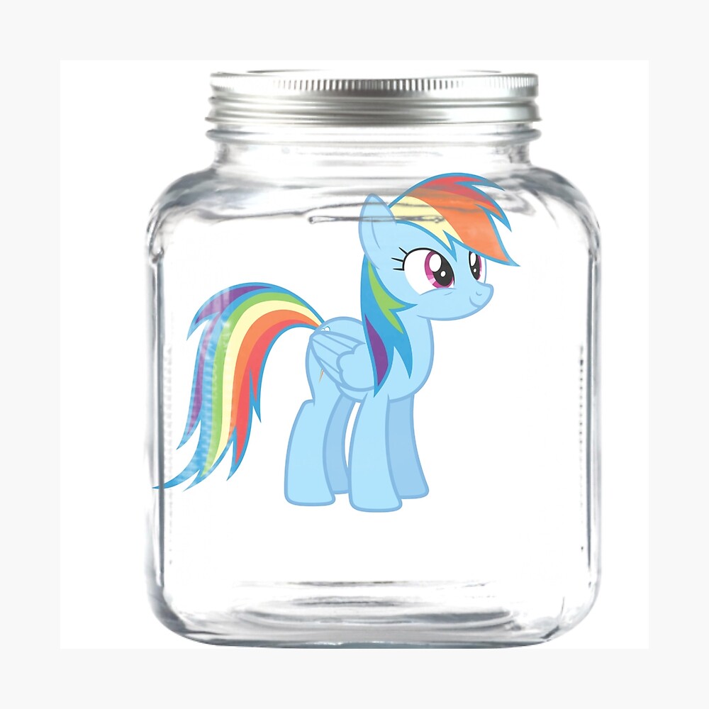 rainbow dash jar | Magnet