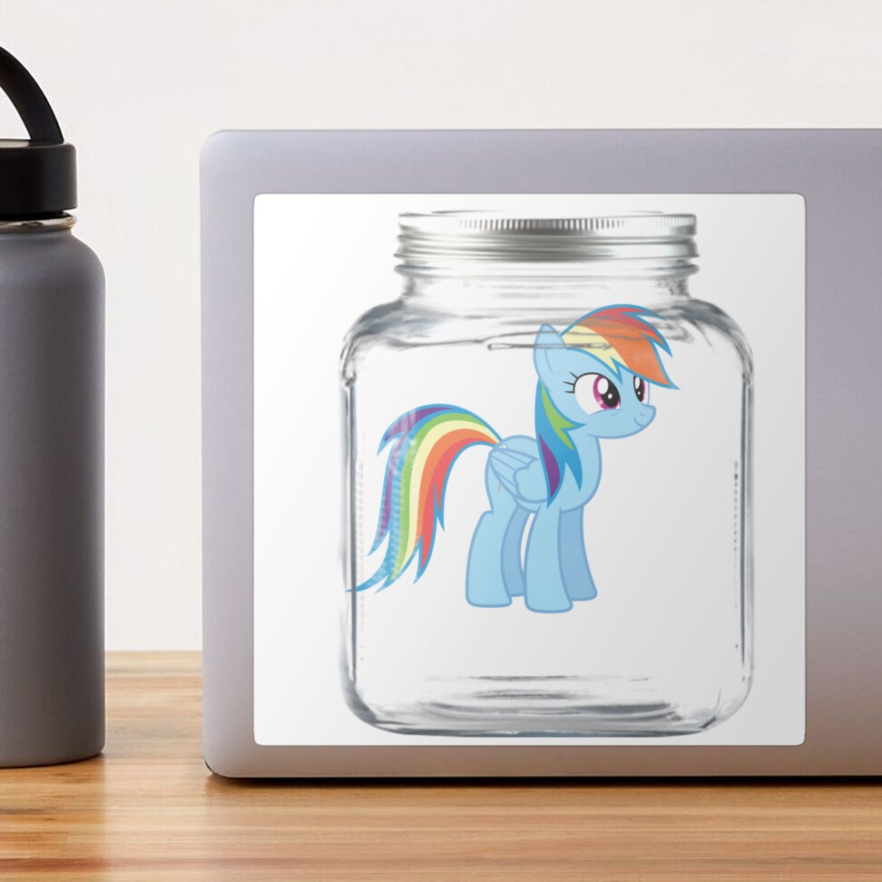 rainbow dash jar 