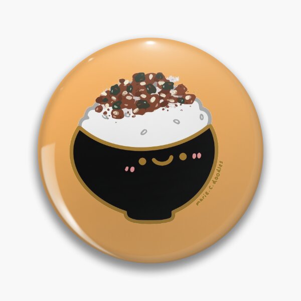 Item preview, Kawaii Happy Japanese rice furikake rice seasonings bowl designed and sold by Marie-c-doodles.