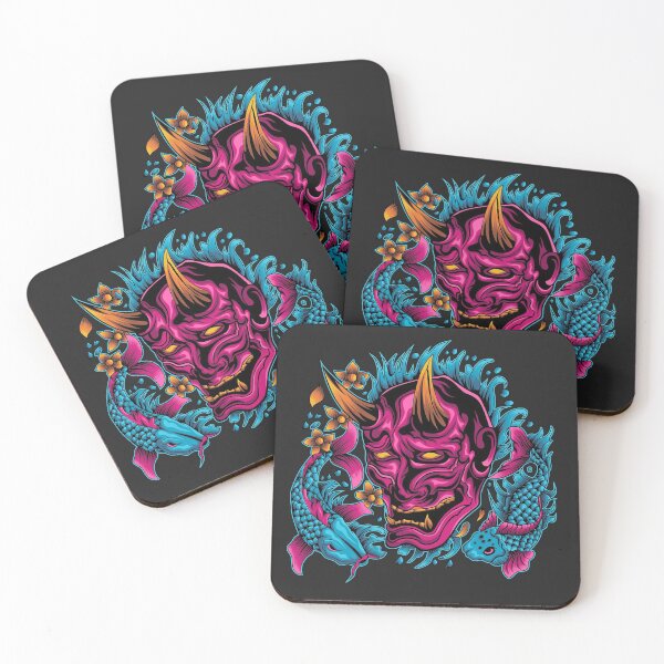 Item preview, The Hannya mask with koi fish designed and sold by Marciano Graphic.