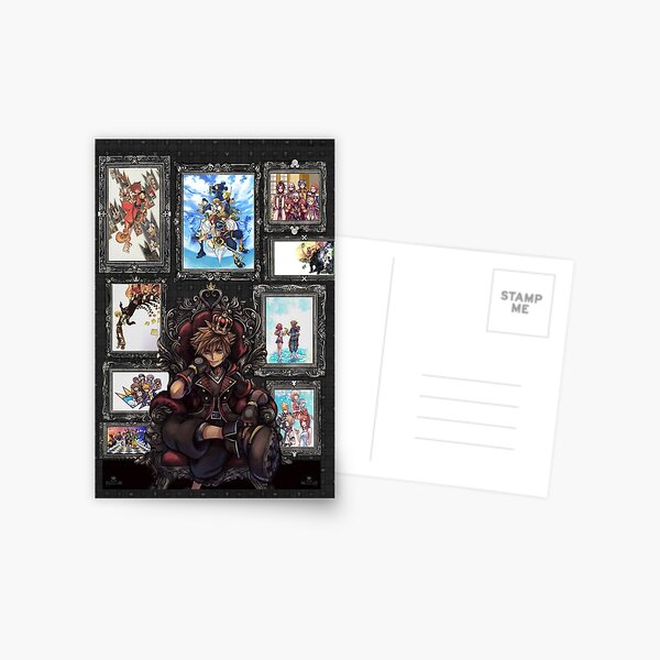 Kingdom Hearts Throne Compilation Postcard