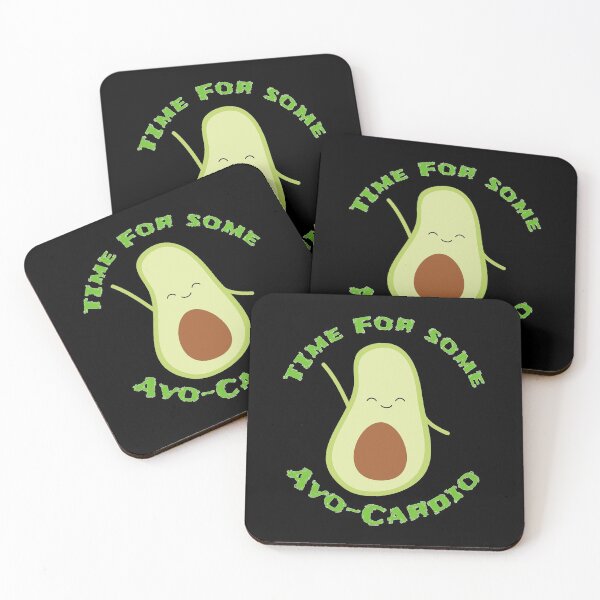 Item preview, Funny Avocado Time For Some Avo-Cardio  designed and sold by TheButtonCrew.