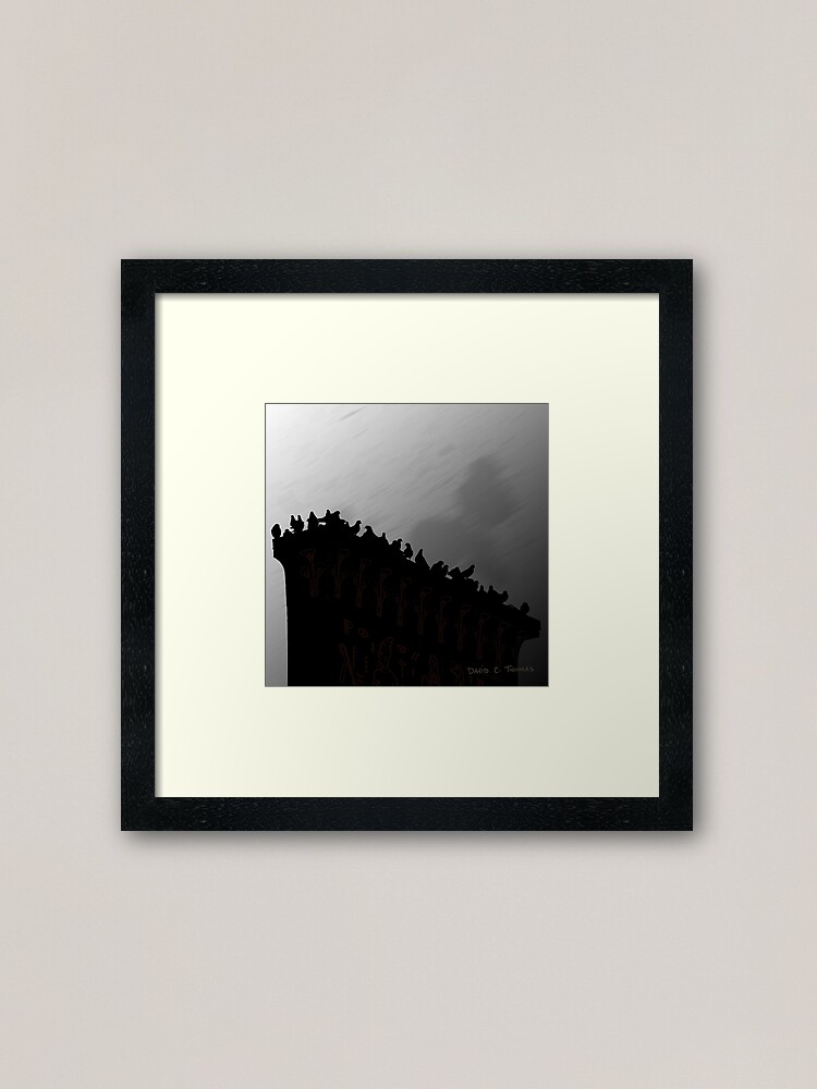 Alternate view of Pigeons On The Egypt 2011 Framed Art Print