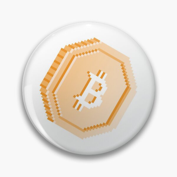 Item preview, Bitcoin Pixel Coin - White designed and sold by bits-n-blocks.