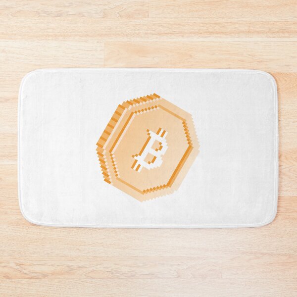 Item preview, Bitcoin Pixel Coin - White designed and sold by bits-n-blocks.