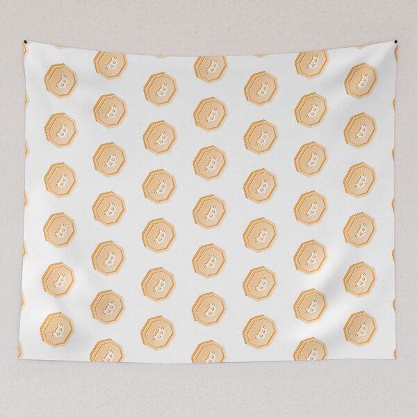 Item preview, Bitcoin Pixel Coin - White designed and sold by bits-n-blocks.