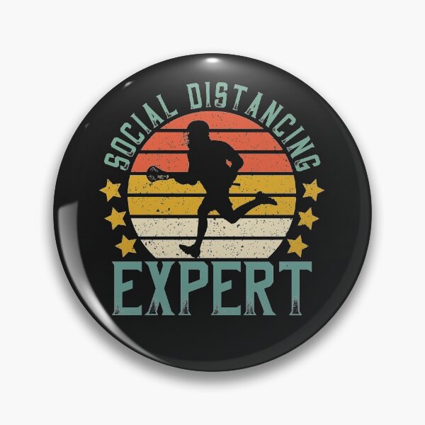 Item preview, Vintage Retro Lacrosse Social Distancing Expert designed and sold by DreamColor.