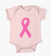 Dark Pink Ribbon One Piece - Short Sleeve