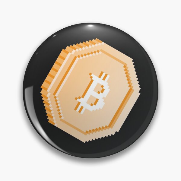Item preview, Bitcoin Pixel Coin - Black designed and sold by bits-n-blocks.