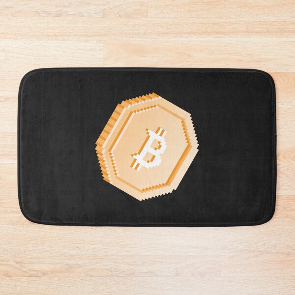 Item preview, Bitcoin Pixel Coin - Black designed and sold by bits-n-blocks.