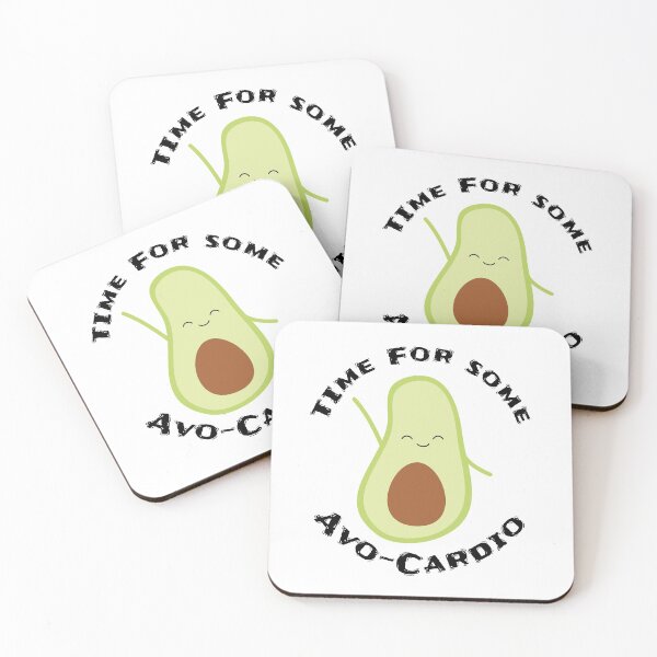 Item preview, Cute Avocado Time For Some Avo-Cardio  designed and sold by TheButtonCrew.