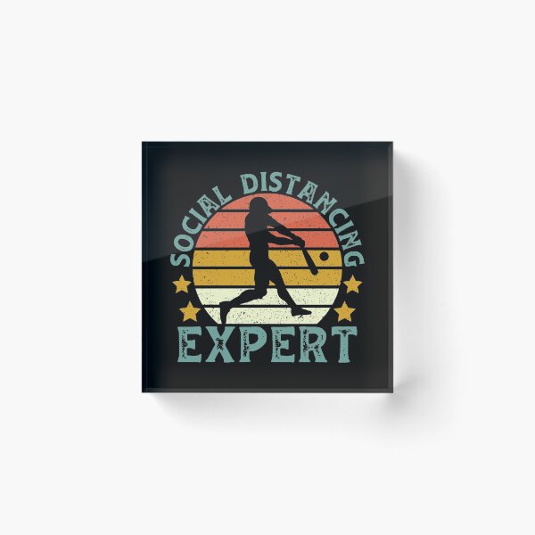 Item preview, Retro Baseball Social Distancing Expert designed and sold by DreamColor.