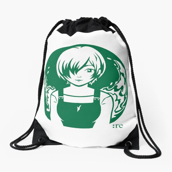 Café Re Logo - Tokyo Ghoul Re Starbucks Parody Drawstring Bag