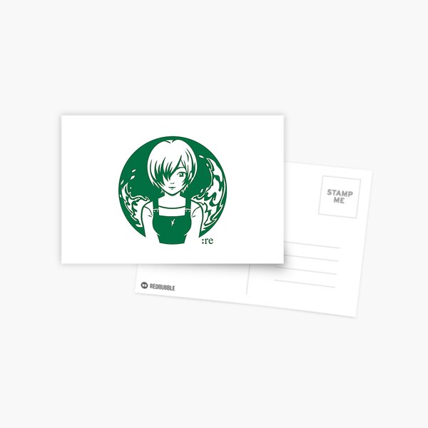 Café Re Logo - Tokyo Ghoul Re Starbucks Parody Postcard