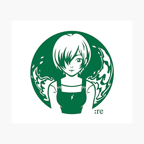 Café Re Logo - Tokyo Ghoul Re Starbucks Parody Photographic Print
