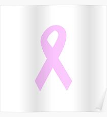 Light Pink Ribbon Poster