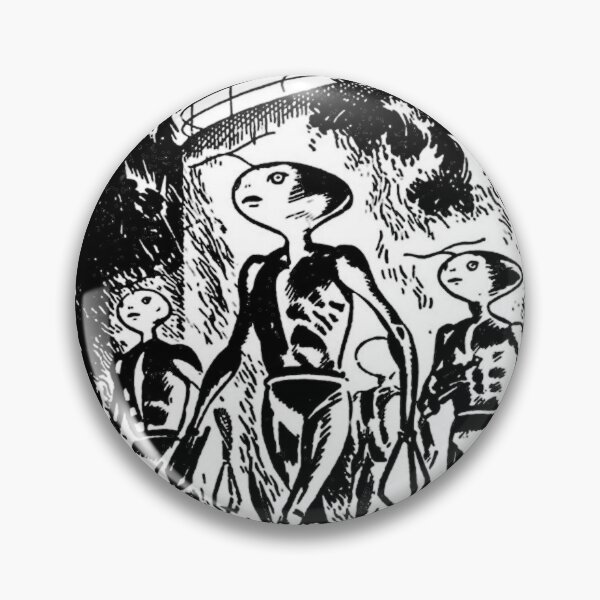 Item preview, The Visitors Have Arrived - Alien Anime Invasion Retro Horror  designed and sold by Organic Creeps.