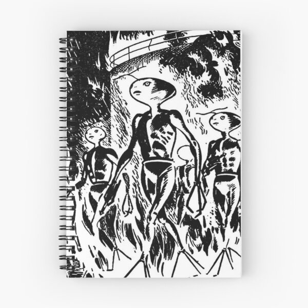 Item preview, The Visitors Have Arrived - Alien Anime Invasion Retro Horror  designed and sold by Organic Creeps.