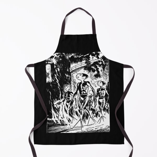 Item preview, The Visitors Have Arrived - Alien Anime Invasion Retro Horror designed and sold by Organic Creeps.