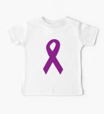 Dark Purple Ribbon Baby Tee